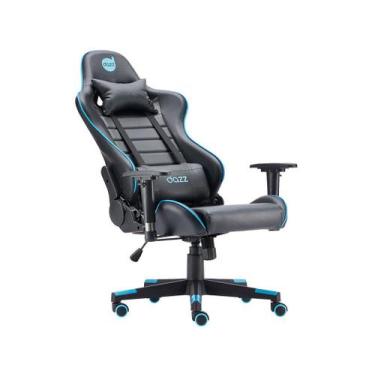 Imagem de Cadeira gamer prime - x v2 preto/azul - DAZZ, Preto e Azul