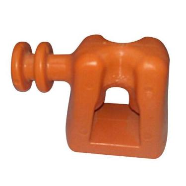 Imagem de Suporte Ancoragem Tem Wireless Isolador Para Cabo 2 Vias Laranja - BIT