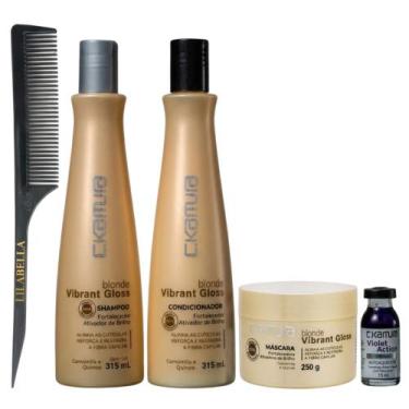 Imagem de Kit C.Kamura Blonde Profissional Máscara + Pente Lilabella