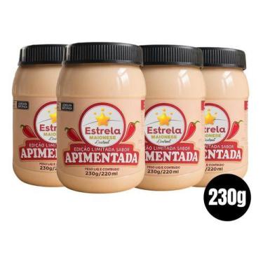 Imagem de Kit Maionese Estrela Edição Limitada Apimentada 230g 4 Unid