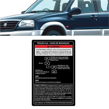 Imagem de Adesivo de Instruções para Suzuki Samurai em Vinil Brilho Decorativo de Alta Resistência