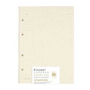 Imagem de Refil Caderno Criativo Argolado Cicero Pólen 17x24 Quadriculado 9086
