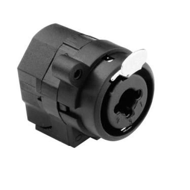 Imagem de Conector Combo XLR+P10 Fêmea Mono Com Trava Para Painel De Áudio, Medu