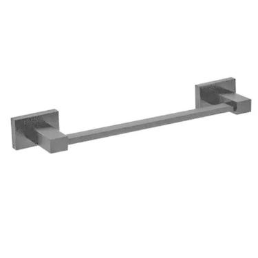 Imagem de Porta Toalha De Rosto Para Parede Toalheiro Para Banheiro Lavabo Quadrado Black Matte