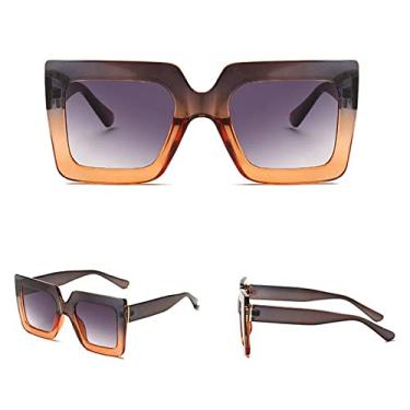 Imagem de Square Oversized Sunglasses Women Fashion Sun Glasses Female Lady Designer Vintage Shades,6,China