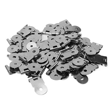 Imagem de Dobradiças pequenas, material de ferro durável forte durável dobradiças convenientes práticas para caixas de móveis de madeira