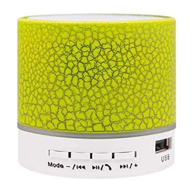 Imagem de Mingzhe A9 Crack Padrão Mini Alto-falante Suporte Luz Colorida Disco U Cartão TF Porta AUX Porta AUX sem Fio Caixa de Alto-falante Portátil