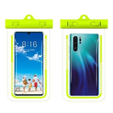 Imagem de YUNCHAO Caixa de telefone 2pcs mergulhando natação transparente TPU Mobile Phone Case à prova d'água capa para celular