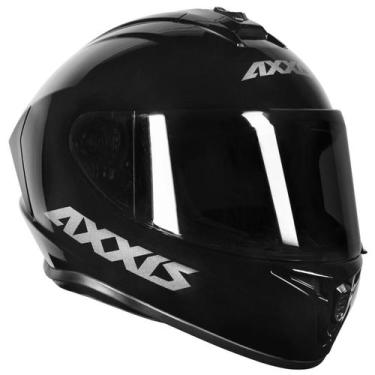 Imagem de Capacete Axxis Draken Moto Esportivo Integral Solid Preto