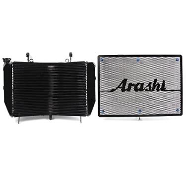 Imagem de Arashi Resfriador de resfriamento do radiador e capa de proteção de grade para Yamaha YZF R6 2006-2016 Acessórios de substituição de motocicleta YZFR6 Preto 2007 2008 2009 2010 2011 2012 2013 2014 2015