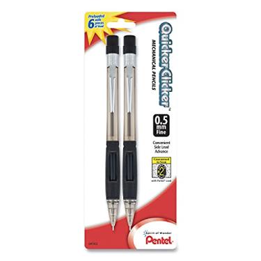 Imagem de Pentel Lapiseira Quicker Clicker, 0,5 mm, fum , pacote com 2