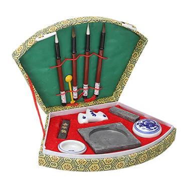 Imagem de Vaveren Kit profissional de pincéis de caligrafia chinesa para principiantes estudantes crianças adultos