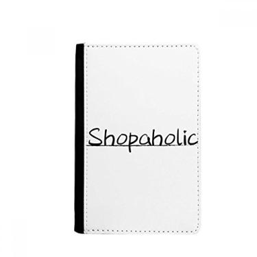 Imagem de Carteira elegante Word, Shopaholic, porta-passaporte, Notecase Burse, porta-cartões, Multicolor