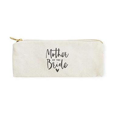 Imagem de The Cotton & Canvas Co. Bolsa de cosméticos para festa de casamento, estojo de lápis, presente de festa de casamento e bolsa de maquiagem de viagem, Mother of the Bride, Moderno
