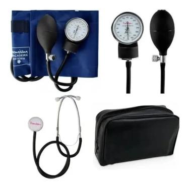 Imagem de Kit Esfigmomanometro Aparelho De Pressão C/Esteto Premium