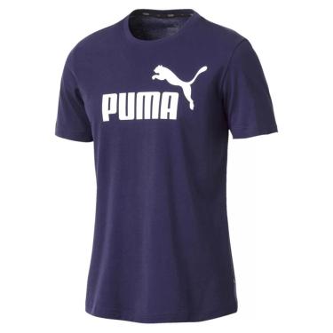 Imagem de Camisa Logo Tee Puma Azul Marinho-Masculino