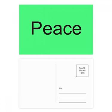 Imagem de Conjunto de cartões postais com citação inspiradora Palavra Paz, Cartão de felicitações