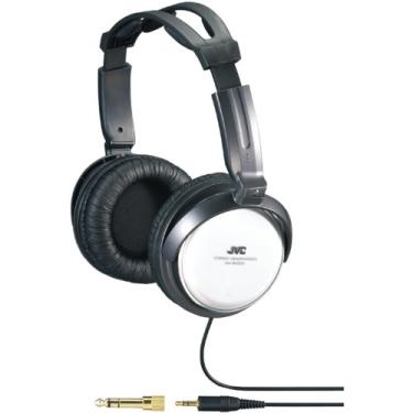 Imagem de Fones de ouvido ajustáveis JVC HARX300 tamanho completo. preto. 500. Prata. One Size