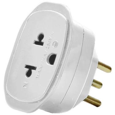Imagem de Adaptador de Tomada 2P+T Legrand Daneva - Tomada Padrão Novo - 10A - Branco - DN1662