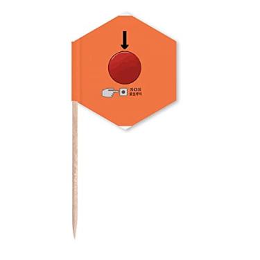 Imagem de Urgent SOS Semaphore Art Deco Presente Fashion Palito de Dente Bandeiras de Cupcake Picks Festa Celebração