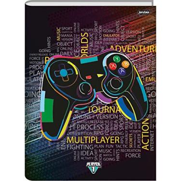 Imagem de Kit de Cadernos, Jandaia, Brochurão, Capa Dura, Player 1, 80 Folhas, Pacote com 5