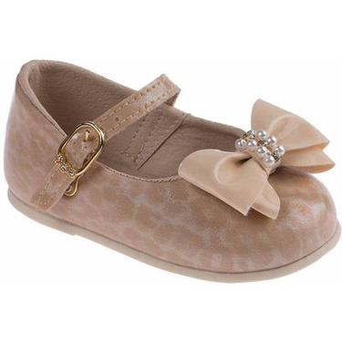 Imagem de Sapatilha Infantil Doçura Feminina Bege/Onça Pimpolho N 18