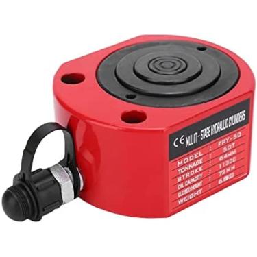 Imagem de Macaco Hidráulico Ultra Fino 10T Multi Seção Cilindro De Óleo Do Macaco Hidráulico FPY-10 Macaco Separado, Adequado Para Docas, Navios, Pontes, Máquinas E Outras Indústrias,YUYANAIAI