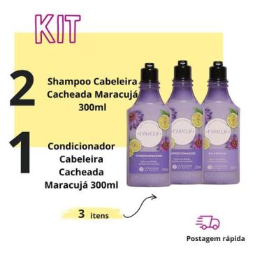 Imagem de Kit Shampoo Condicionador Maracujá Controle De Volume Cachos -  L'occi