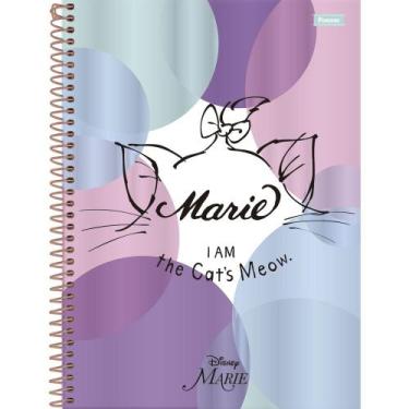Imagem de Caderno Disney Marie Metalizado - Meow - 80 Folhas - Foroni