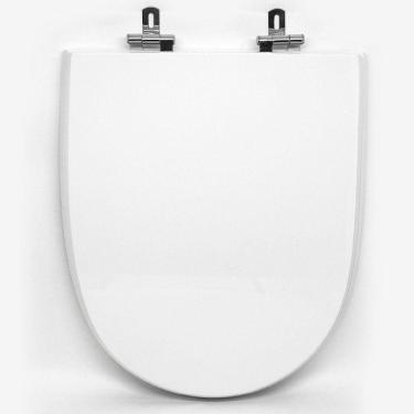 Imagem de Assento Sanitário Poliéster para Louça Liss/lift docol Super Luxo Cromado Branco