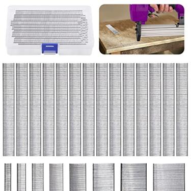 Imagem de Swpeet Kit de pregos de acabamento reto galvanizado F20-3/10.2 cm F20-3/10.2 cm, pregos para pistola Brad Nailer