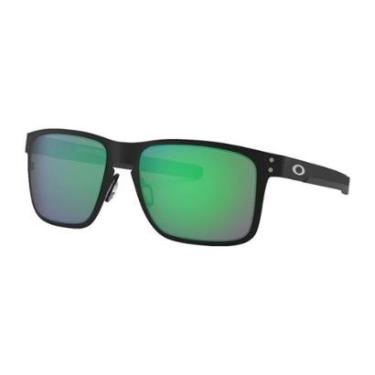 Imagem de Óculos de Sol Oakley Holbrook Metal Matte Black W/ Jade Iridium-Masculino