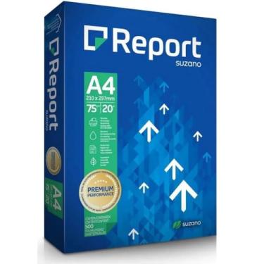 Imagem de Papel Sulfite Report A4 Branco 75g 500 folhas