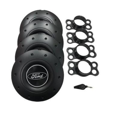 Imagem de Calotas miollo ford fiesta aro 14 2002/2014 amarok preto