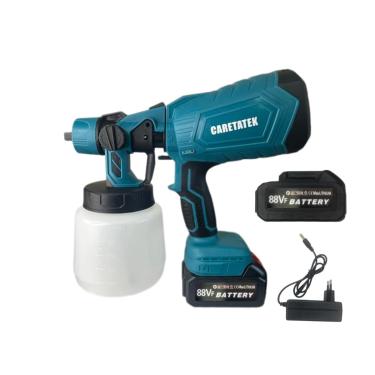 Imagem de Pistola Elétrica Para Pintura Com Compressor, Com Bateria e Regulagem de Spray, Com 2 Baterias