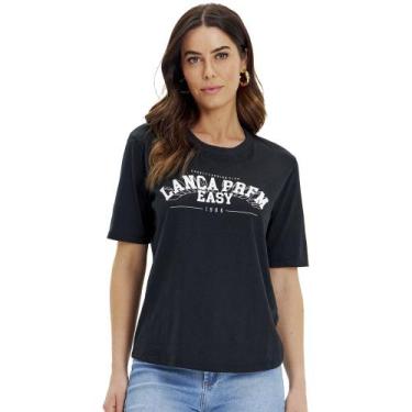 Imagem de Camiseta Easy Lança Perfume Boyfriend In24 Preto Feminino