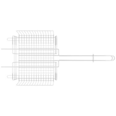 Imagem de Grelha Multiuso Churrasco em Aço Inox 70,2 X 31,5 Cm