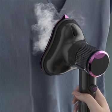 Imagem de Mini vaporizador de viagem, mini ferro de viagem portátil, passar roupa a seco e molhado, painel triangular, máquina de passar roupa portátil para viagem para roupas, costura, quilting, tecido, ferram