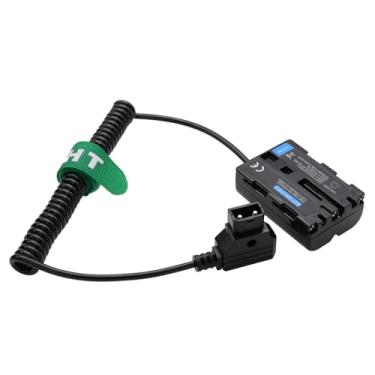 Imagem de HangTon Bateria falsa D-tap para NP-FM500H para câmera ARRI WCU-4 Wireless Compact Unit Sony Alpha A200 SLT-A57 A77 A99, cabo enrolado de 7,2 V