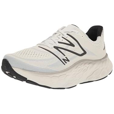 Imagem de New Balance Fresh Foam X More V4 Tênis de corrida masculino, Branco/Preto Metálico/Preto, 47