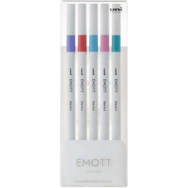 Imagem de Caneta Uni-Ball Mitsubishi Emott N.5 Candy Pop Colors Com 5
