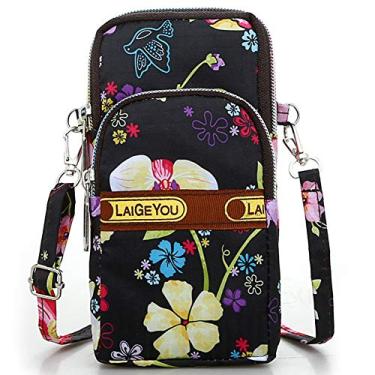 Imagem de Braçadeira esportiva ao ar livre à prova de suor bolsa de ombro transversal casual carteira bolsa academia fitness celular porta-chaves para iPhone 13 Pro/12 Pro/Xs Max/Xr, Galaxy S10 Plus, P30 Pro