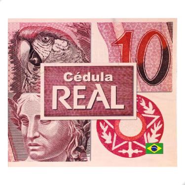 Imagem de Folder Encarte para Cédula de 10 Reais Descritivo