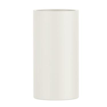 Imagem de Vaso Fibra De Vidro Vietnamita Vitrificado Cilindro Decorativo 70x36cm (Off White Fosco)