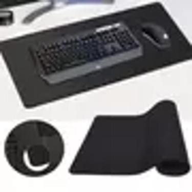 Imagem de Mousepad Gamer Para Jogos Grande 80cm X 30cm Tipo Tapete Preto RED30 -