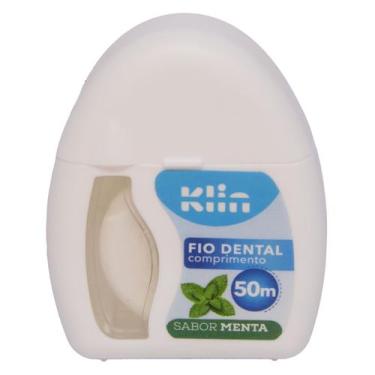 Imagem de Fio Dental Sabor Menta 50m Higiene Bucal Uso Diário Klin