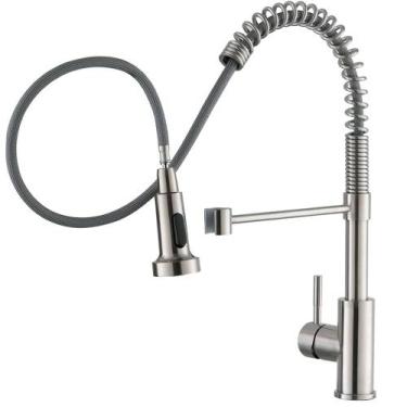 Imagem de Torneira De Cozinha Monocomando Gourmet Extensível Cromo - Brinovar