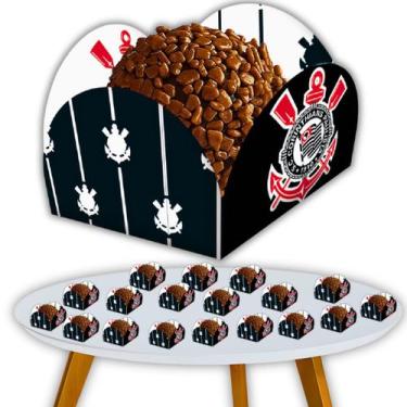 Imagem de Porta Forminha de Doces Brigadeiro Corinthians Festa de Aniversário - 