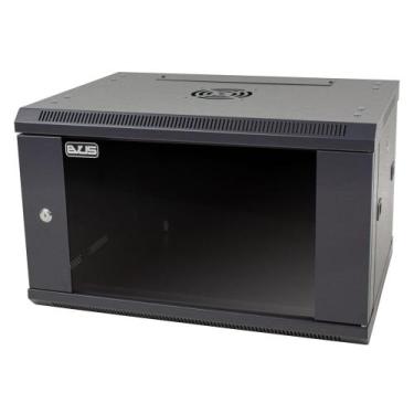 Imagem de Rack Mini 19" EVUS EV-DW6406 6U X 600 X 450MM de Parede Preto