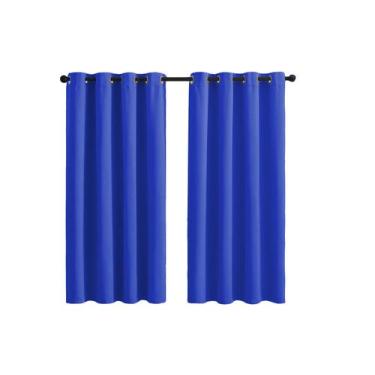 Imagem de Cortina de  Tecido Premium Para Janela 2,00 x 1,80 De Alt. Azul - Arma